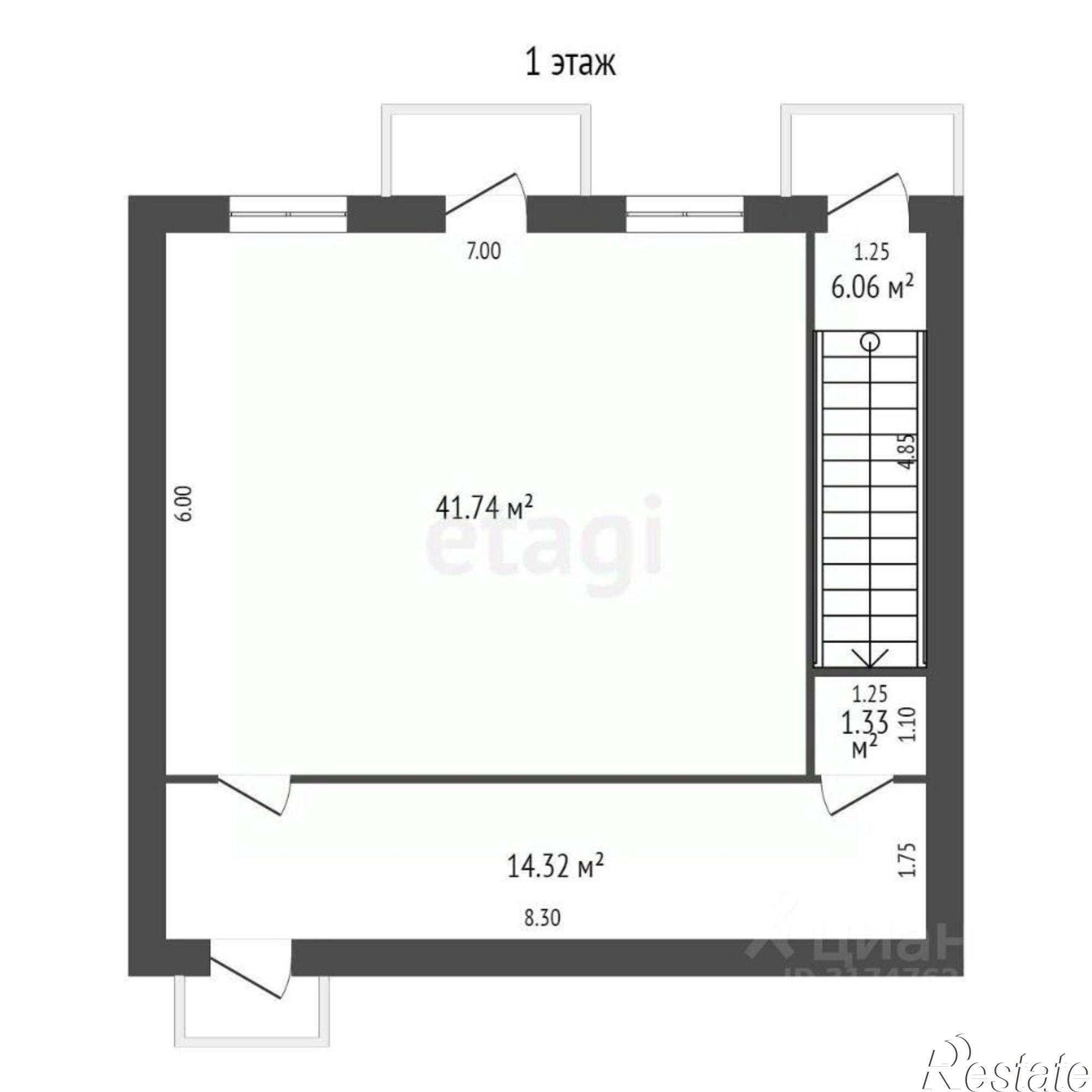 Купить офис, помещение под офис за 1 495 080 рублей на Подлесная улица