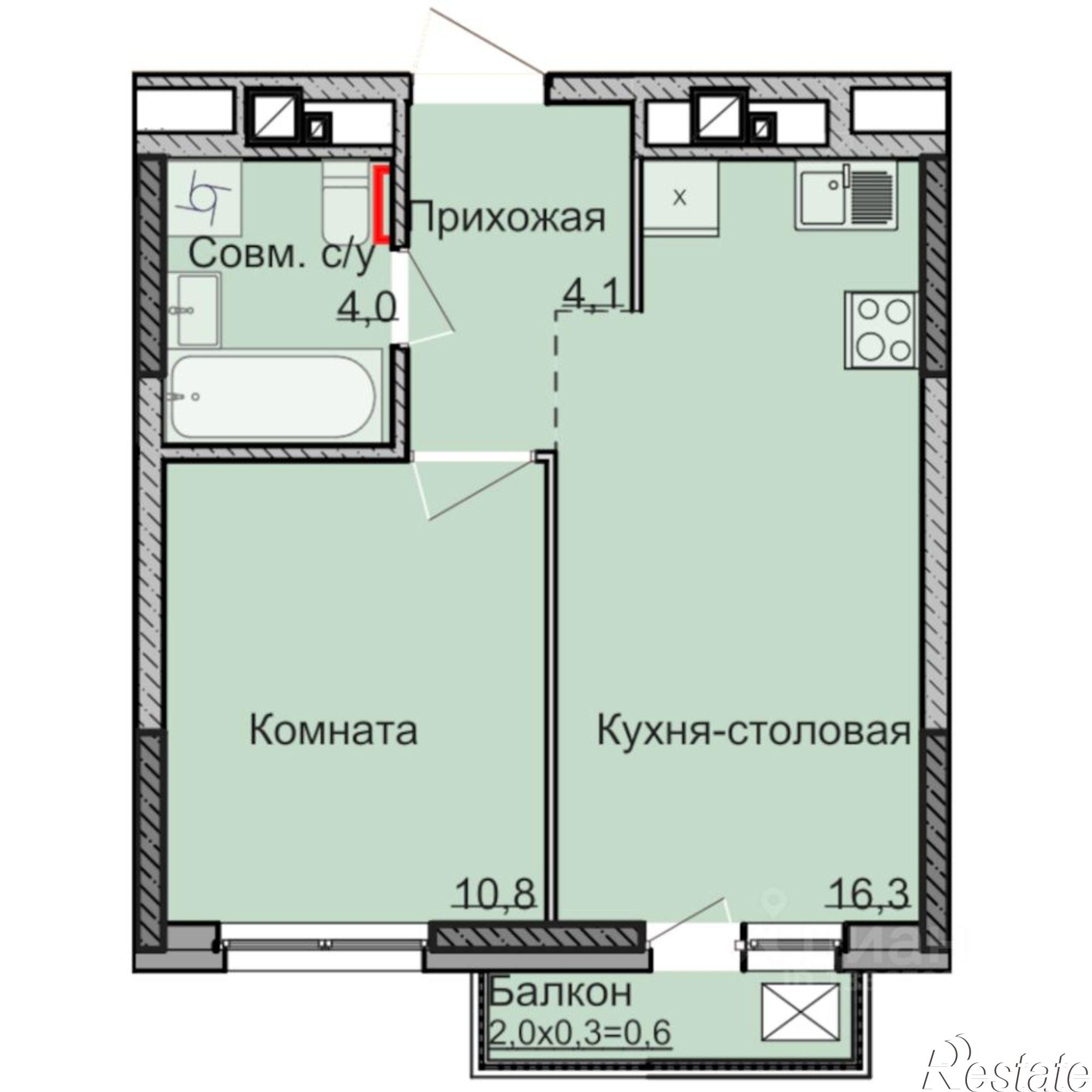 Купить квартиру за 4 367 600 рублей на Постольская улица, 33