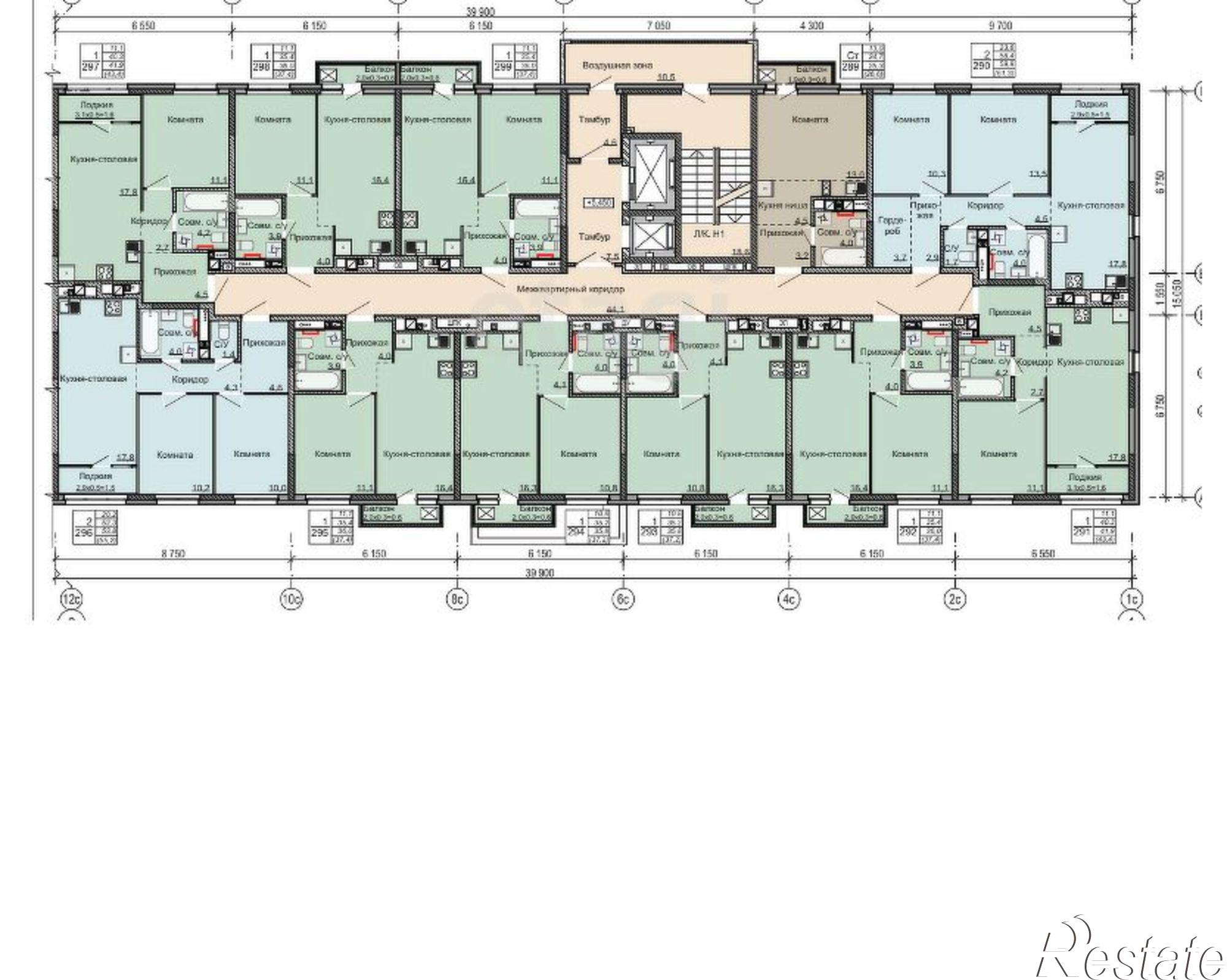 Купить квартиру за 4 367 600 рублей на Постольская улица, 33