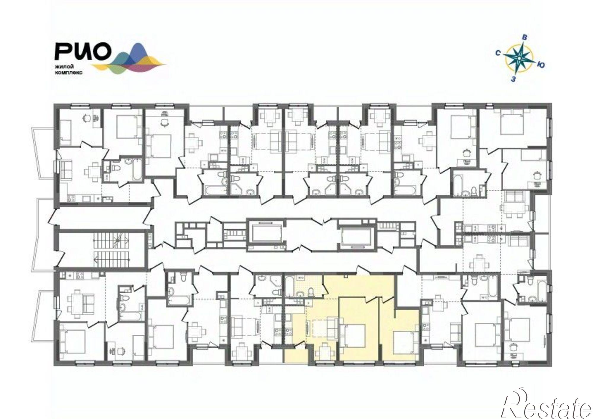 Купить квартиру за 6 106 100 рублей на Магистральная улица, 4 к2