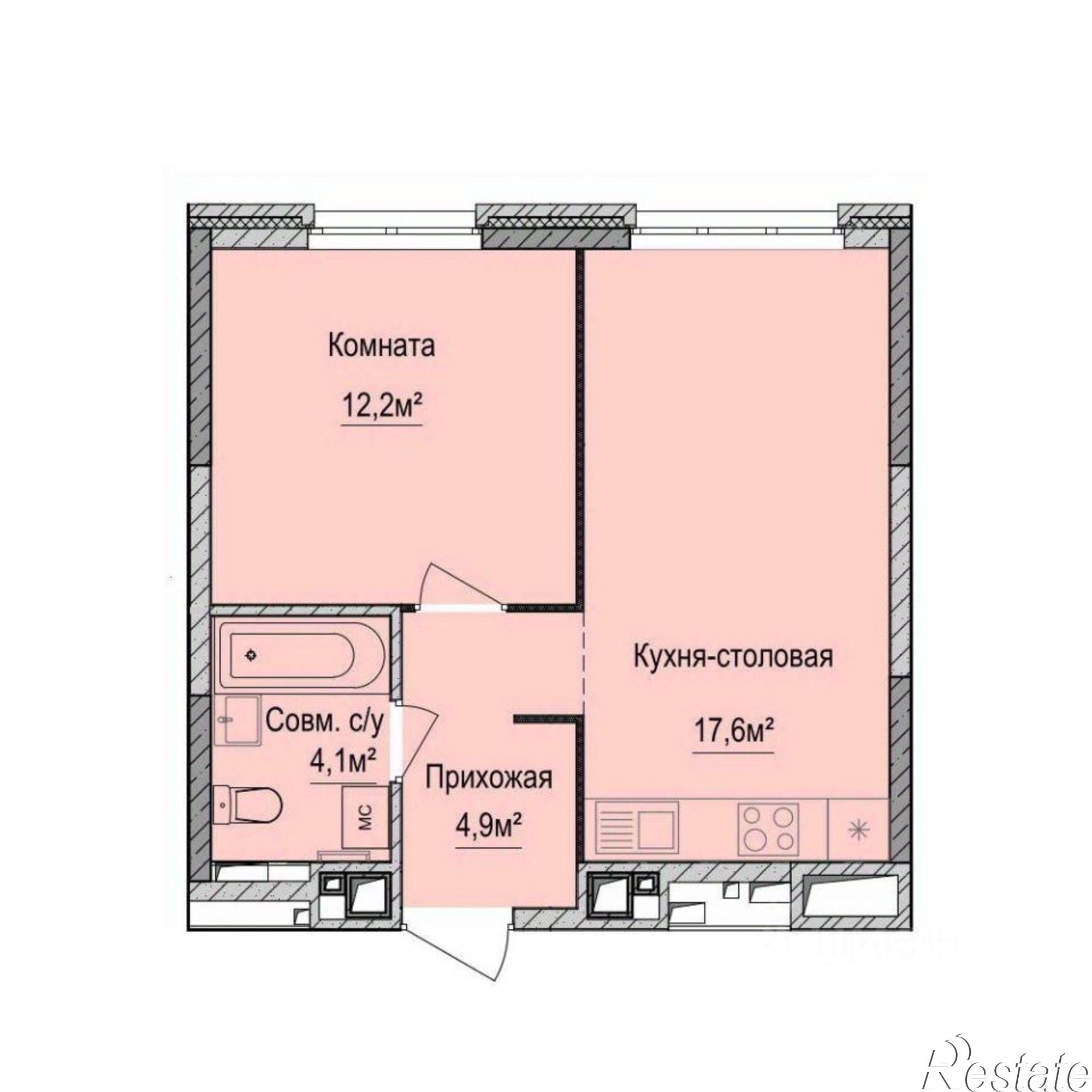 Купить квартиру за 4 462 000 рублей на Ижевск, Союзная улица, 8Б