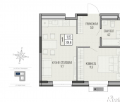 1-комн, 39 кв м, этаж 2/9 улица 50 лет Пионерии, 41 к1