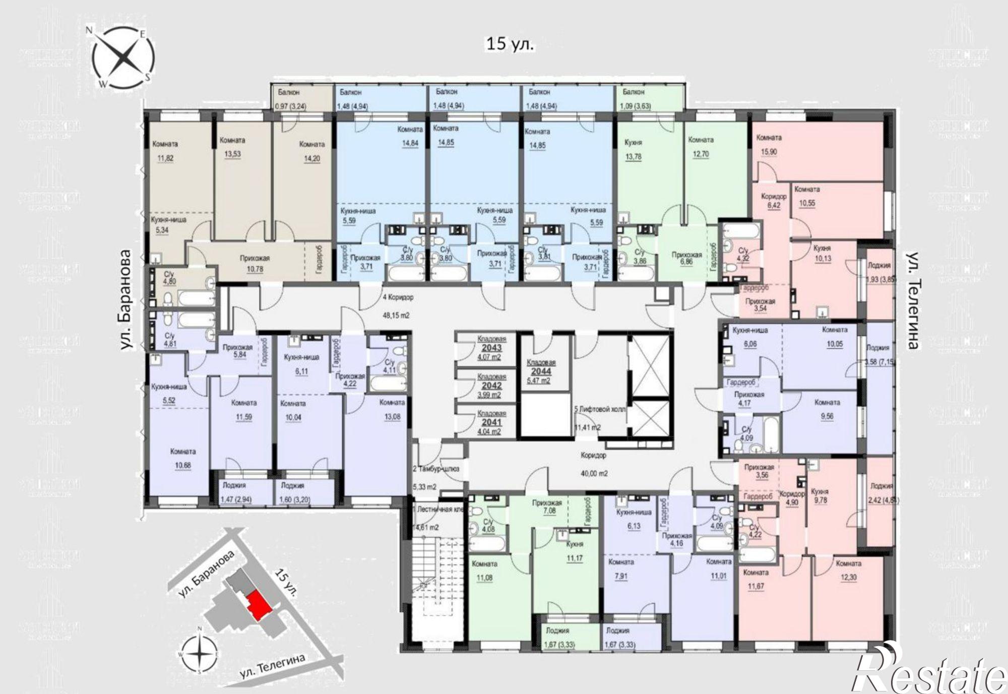 Купить квартиру за 3 189 930 рублей на 15-я улица, 15