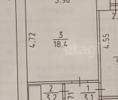 1-комн, 35кв м, этаж 3/9 ул Тимирязева, 23