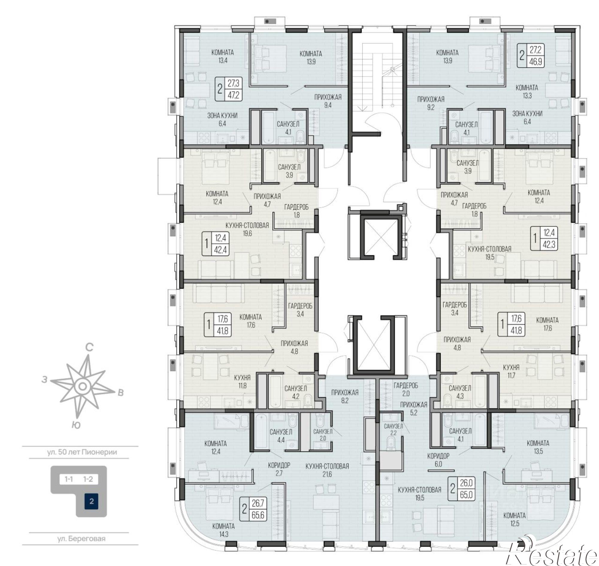 Купить квартиру за 6 965 370 рублей на улица 50 лет Пионерии, 41 к2