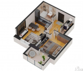 1-комн, 53 кв м, этаж 5/17 Ижевск, СНТ Любитель-1, 24