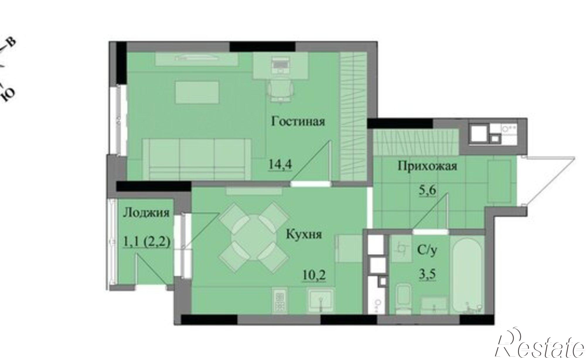 Купить квартиру за 4 291 600 рублей на Воткинское шоссе, 47 к2