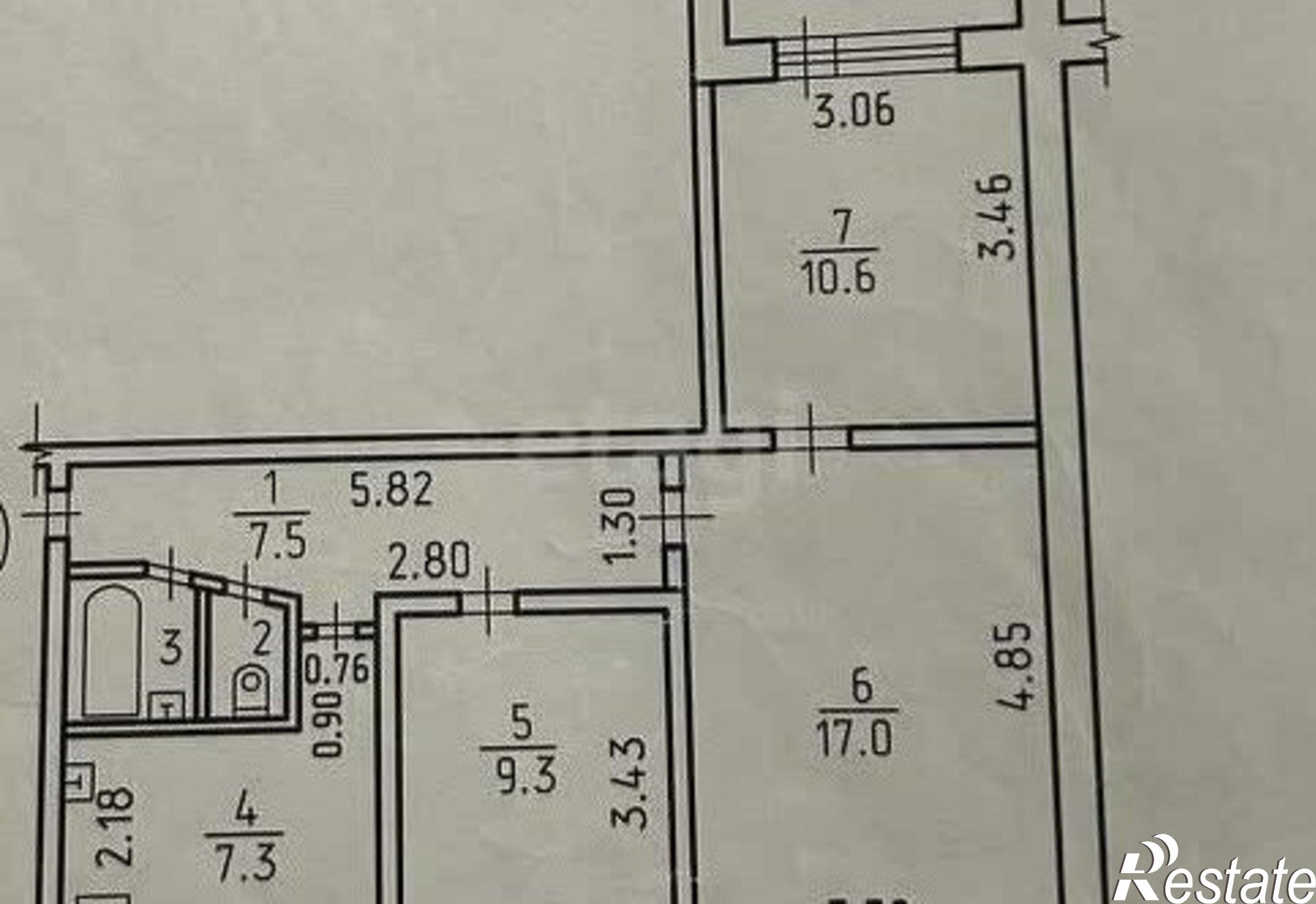Купить квартиру за 4 900 000 рублей на улица Сабурова, 7