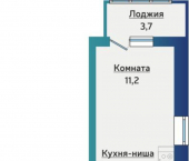 2-комн, 50 кв м, этаж 9/16 Ижевск, улица 40 лет Победы, 121