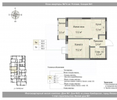 2-комн, 36 кв м, этаж 11/18 ул Игринская, 17