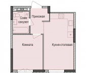 1-комн, 38 кв м, этаж 14/17 улица Васнецова, 3