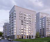 2-комн, 41 кв м, этаж 2/17 Интернациональный пер, 18