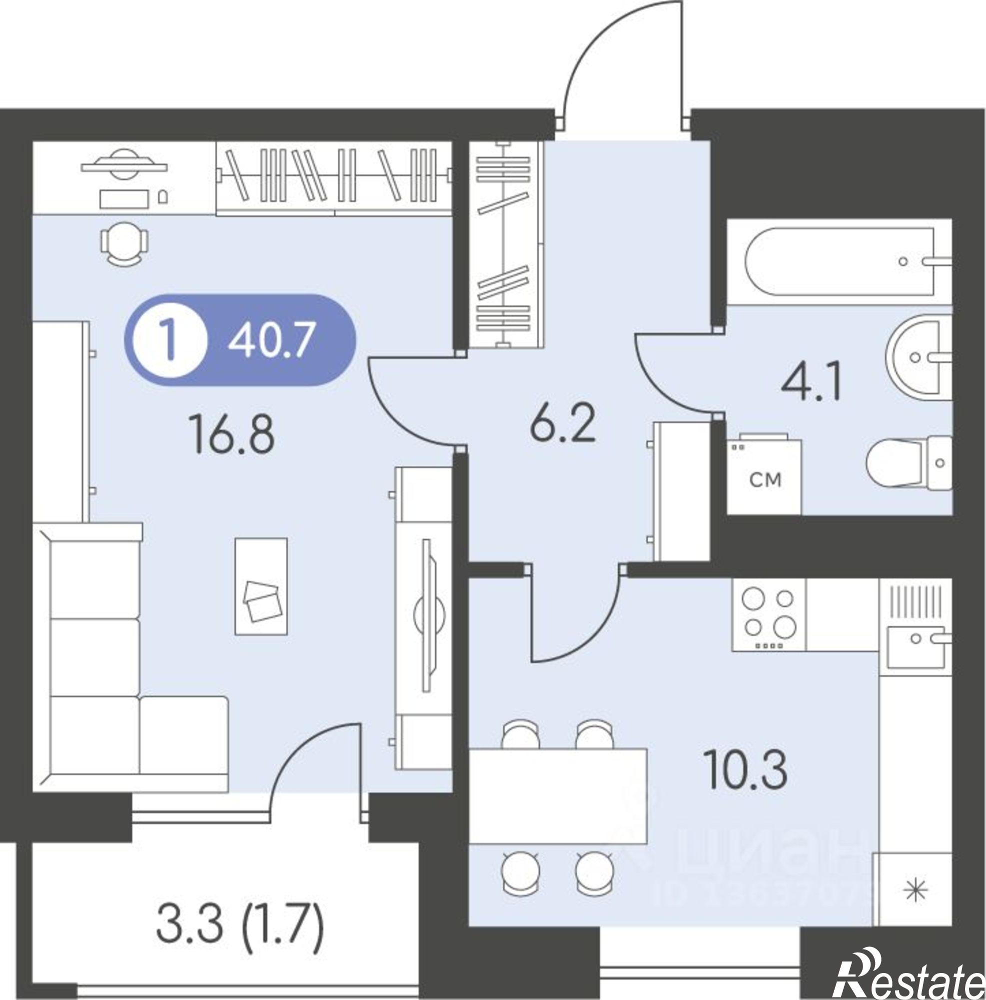 Купить квартиру за 6 218 020 рублей на Воткинское шоссе, 45А к1