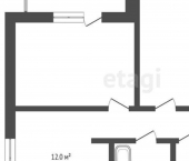 2-комн, 51кв м, этаж 1/10 Совхозная улица, 1А