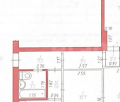 3-комн, 50кв м, этаж 1/5 8-й Подлесный проезд, 6А