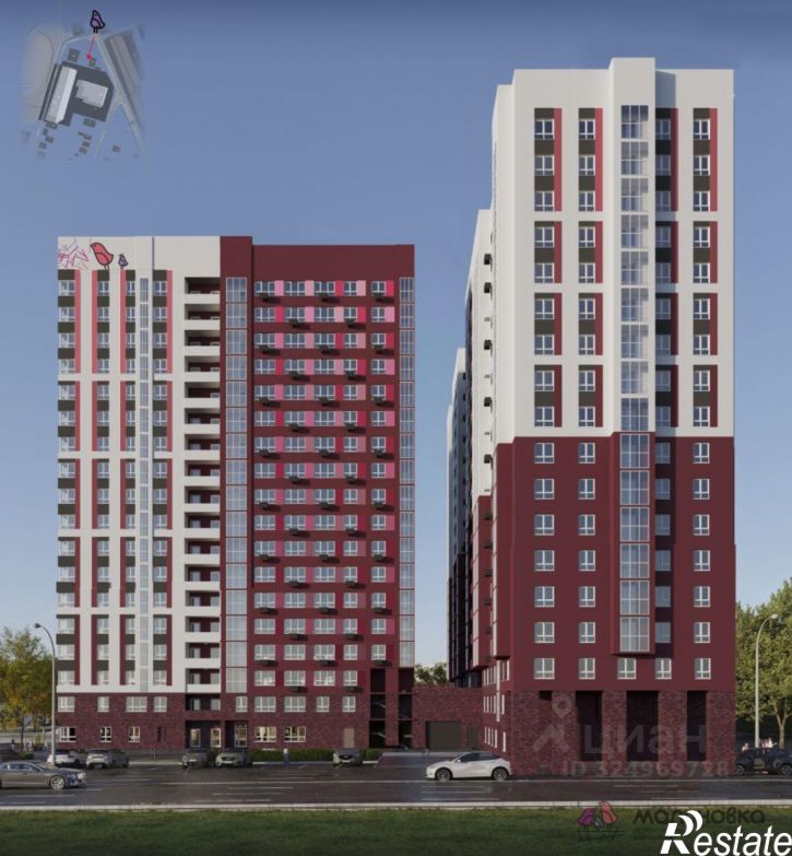 1-комн квартира в новом доме улица Джамбула (Джабаева), 89,  д. 89