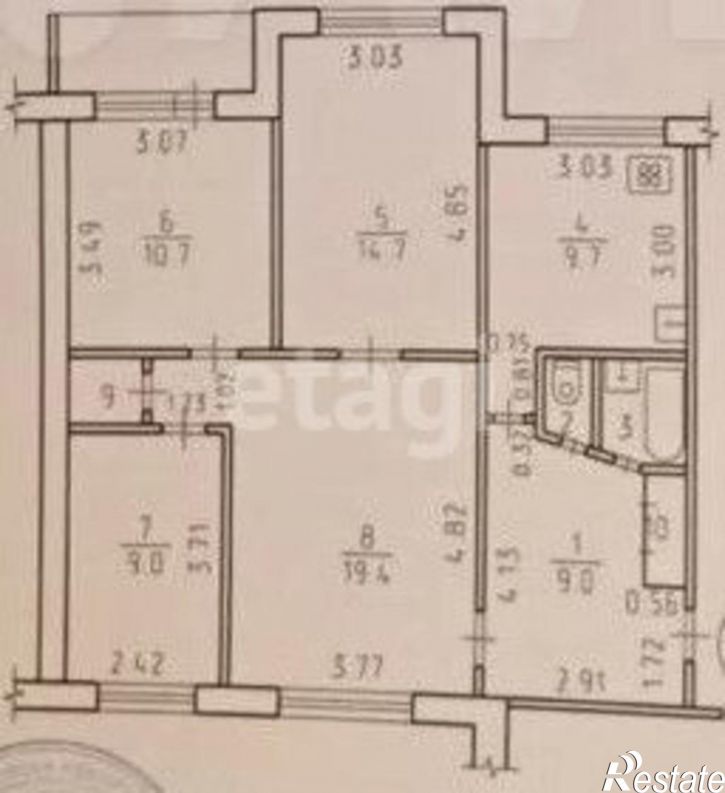 4-комн квартира Ижевск, Удмуртская улица, 263