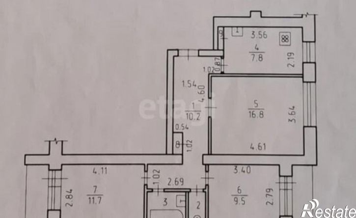 3-комн квартира Клубная улица, 60,  д. 60