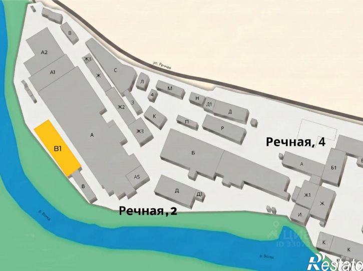 Отдельное здание Воткинск, Речная улица