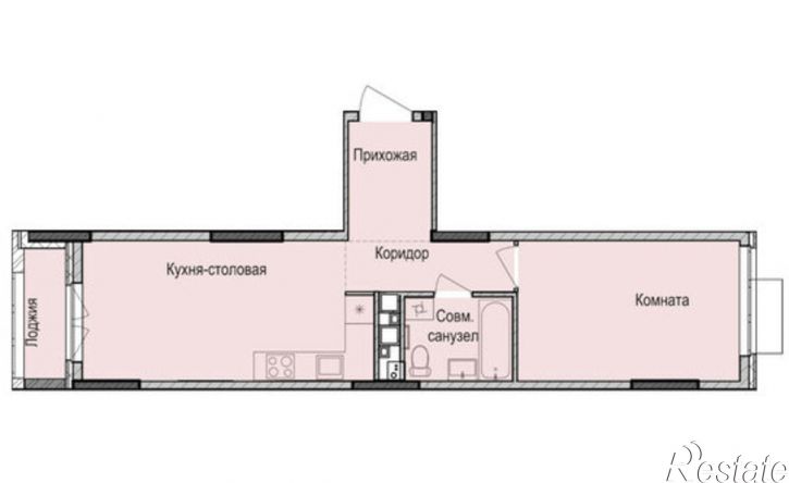 1-комн квартира в новом доме Ижевск, Карлутский жилой район, 3-й микрорайон, жилой комплекс Сканди