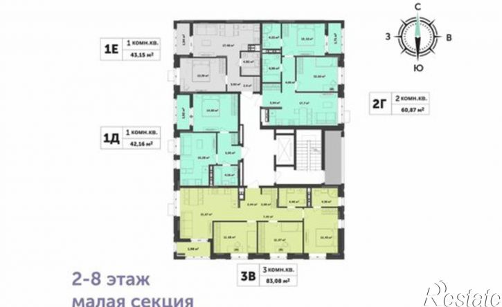 1-комн квартира в новом доме улица Академика Павлова, 33,  д. 33