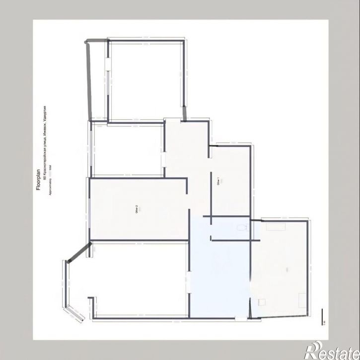 4-комн квартира Красногеройская улица, 60,  д. 60