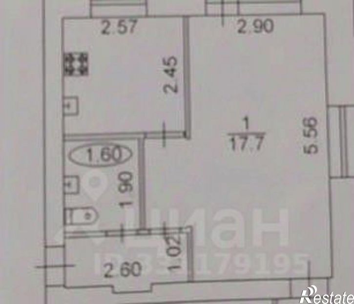 1-комн квартира ул Мира, 15А,  д. 15А