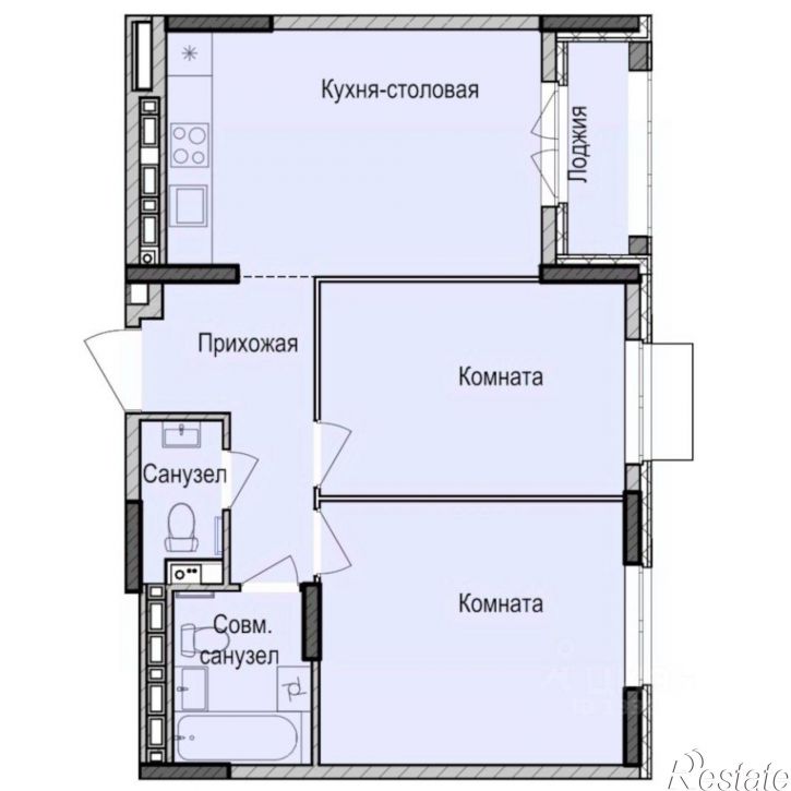 2-комн квартира в новом доме Ижевск, улица Васнецова