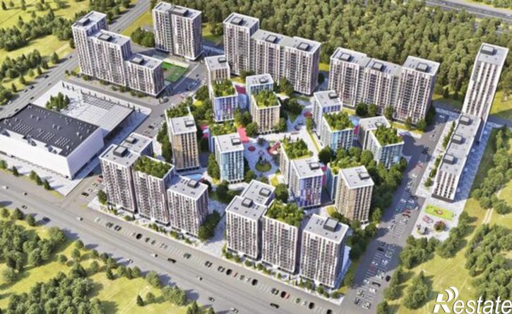 1-комн квартира в новом доме Ижевск, жилой район Культбаза, 10-й микрорайон, жилой комплекс Калинк