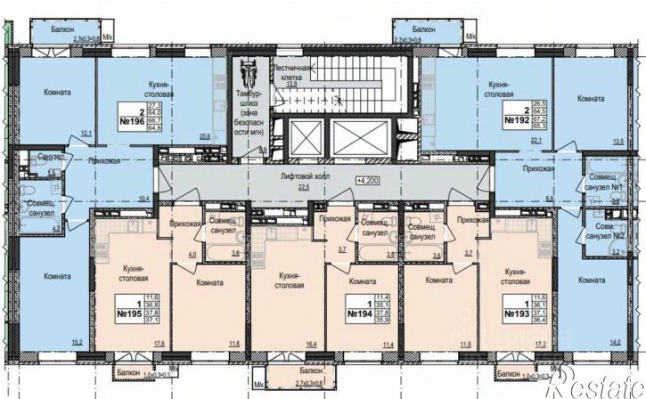 2-комн квартира улица Васнецова,дом 4