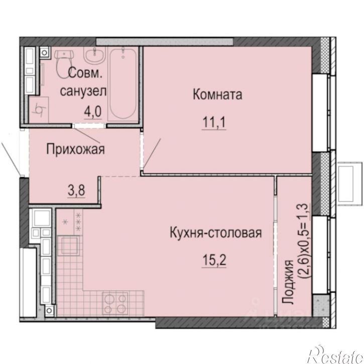 1-комн квартира в новом доме Ижевск, Первомайский район