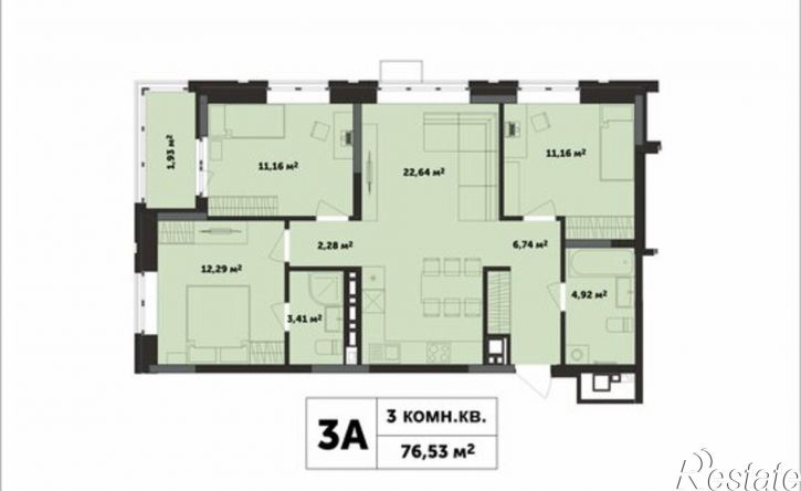 3-комн квартира в новом доме Ижевск, улица Бабушкина