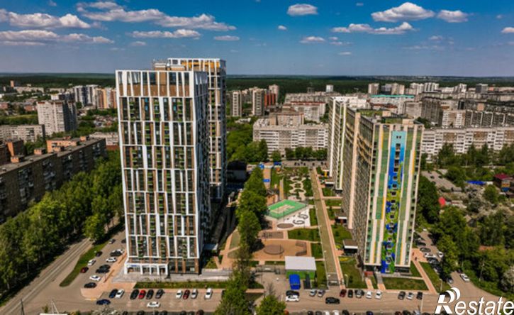 3-комн квартира в новом доме Ижевск, жилой район Север, 12-й микрорайон, жилой комплекс Эко Лайф В