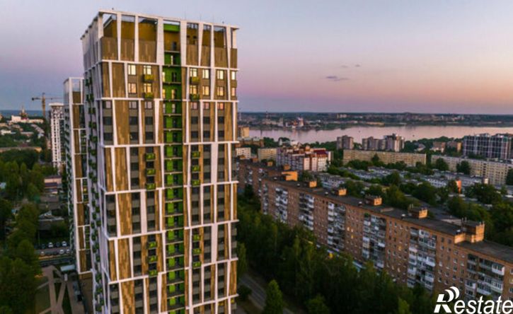2-комн квартира в новом доме Ижевск, жилой район Север, 12-й микрорайон, жилой комплекс Эко Лайф В