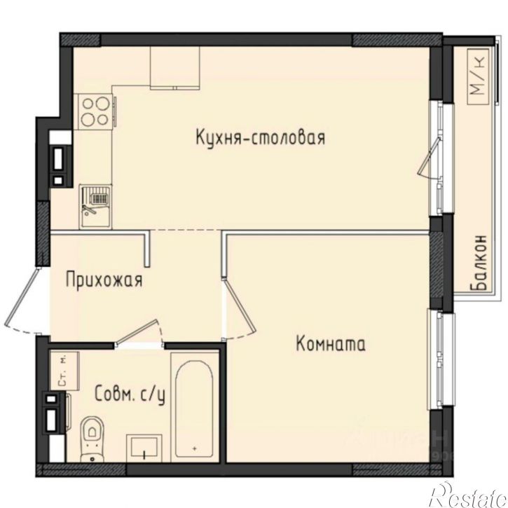 1-комн квартира в новом доме Ижевск