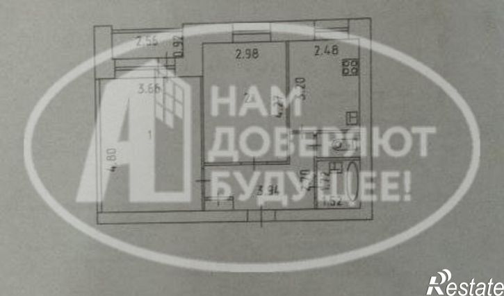 2-комн квартира Глазов, улица Карла Маркса, 1