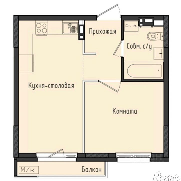 1-комн квартира в новом доме Ижевск