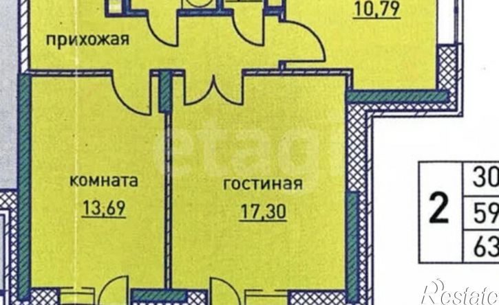 2-комн квартира Ижевск, улица Орджоникидзе, 65