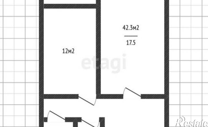 1-комн квартира улица Петрова, 47,  д. 47