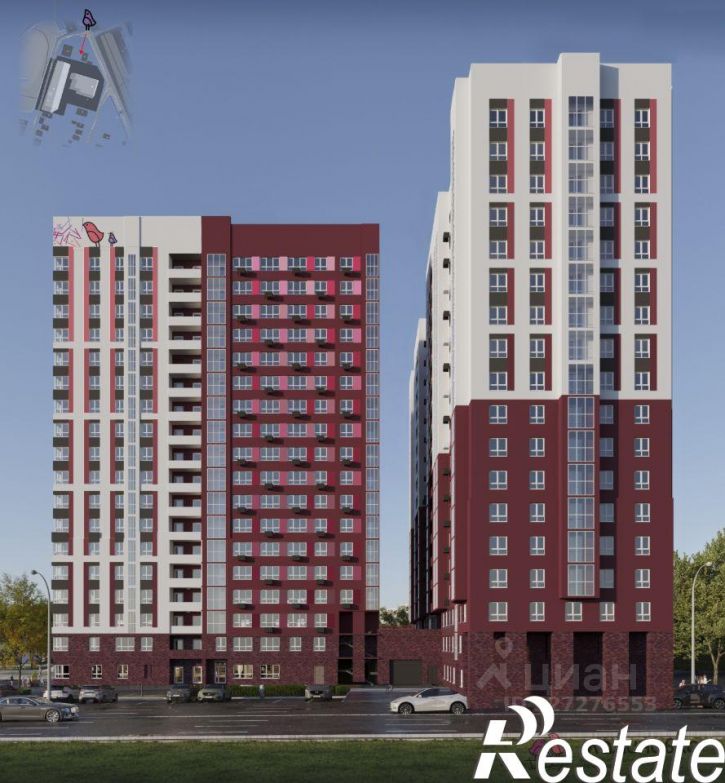 2-комн квартира в новом доме улица Джамбула (Джабаева), 89,  д. 89