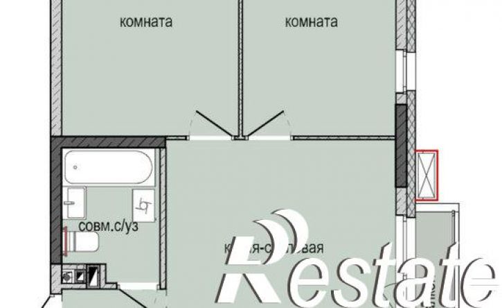 2-комн квартира в новом доме улица 10 лет Октября, 70 к2,  д. 70 к2