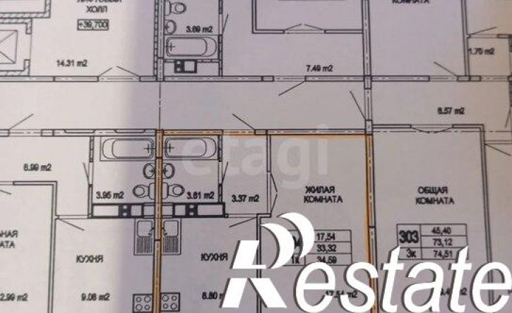 1-комн квартира улица Петрова, 51А,  д. 51А