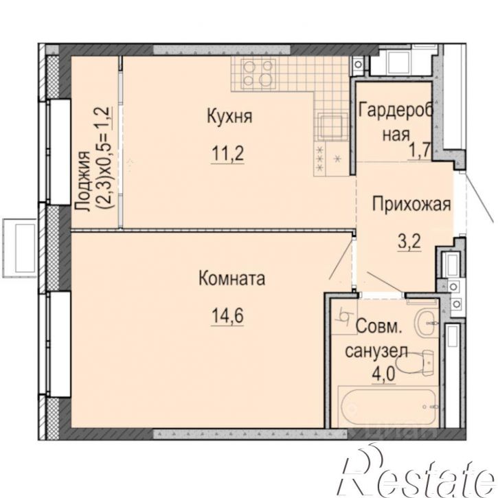 1-комн квартира в новом доме Камбарская улица, 90,  д. 90