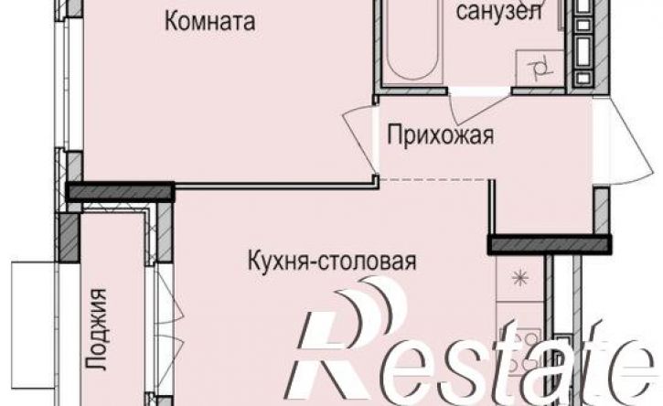 1-комн квартира в новом доме улица Васнецова, 3,  д. 3