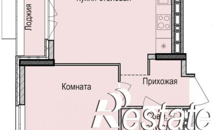 1-комн квартира в новом доме улица Васнецова, 3,  д. 3