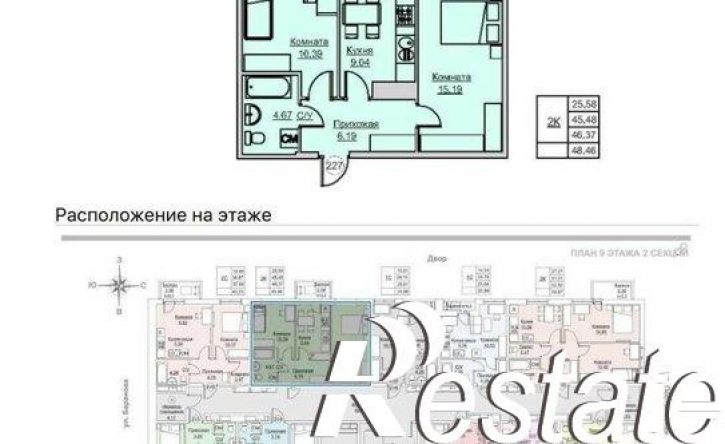 2-комн квартира Постольская улица, 17А к2,  д. 17А к2