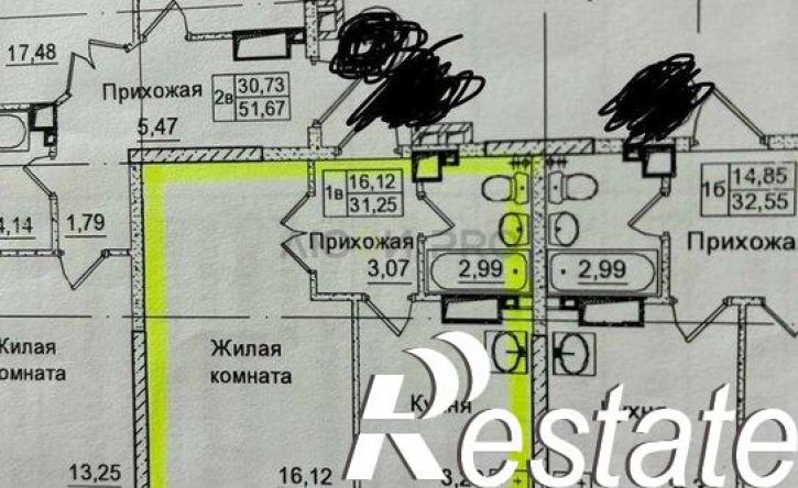 1-комн квартира Автозаводская улица, 21Б,  д. 21Б