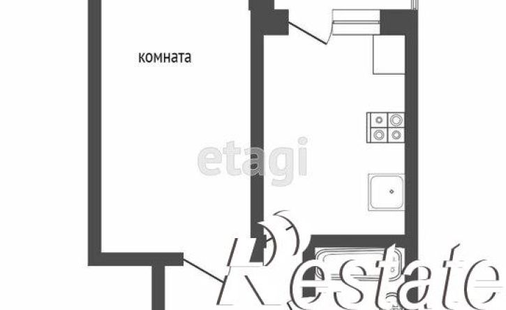 1-комн квартира улица Татьяны Барамзиной, 7А,  д. 7А